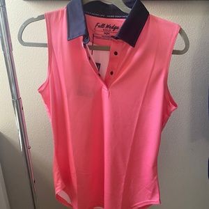 Full Wedge | Golf Polo | Sleeveless Gol Polo | Women’s Shirt | Size M